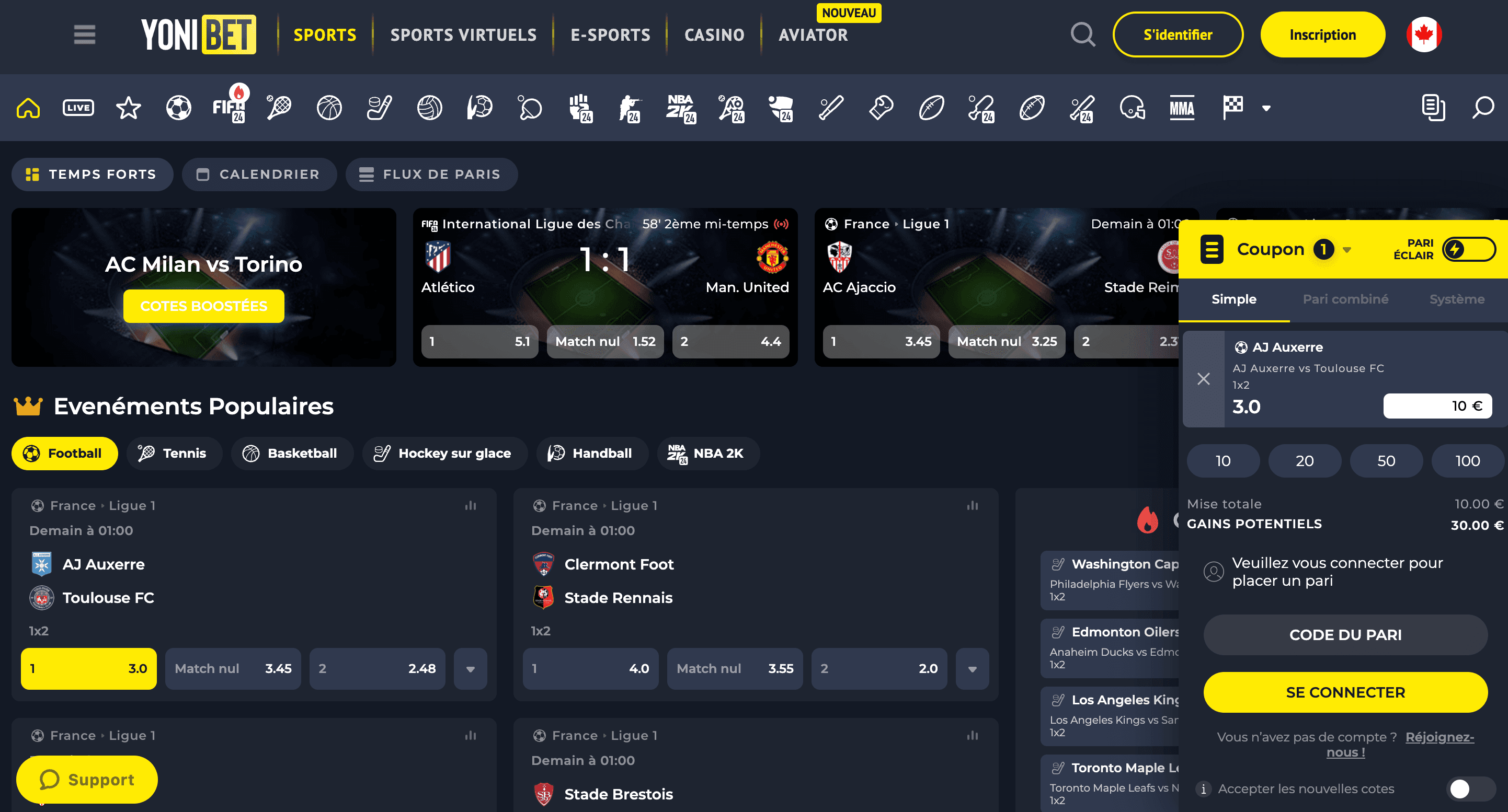 banner Yonibet : Paris Sportif et Casino en Ligne